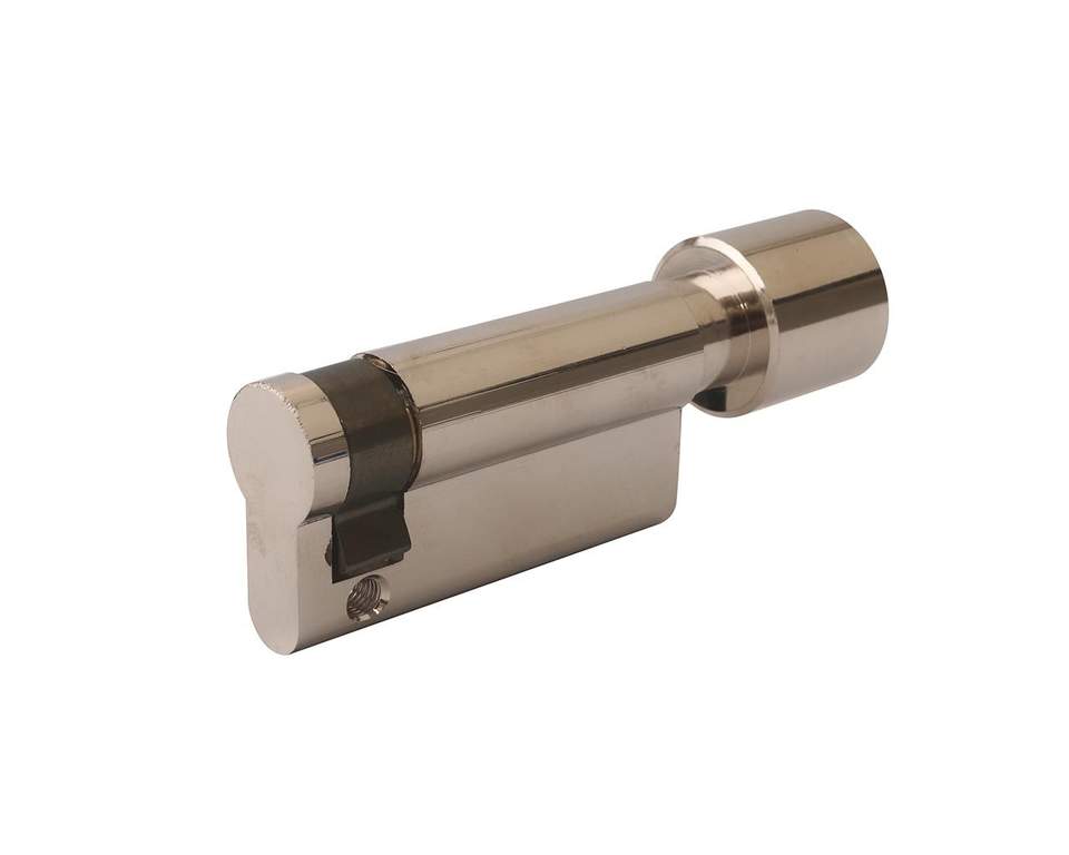 Ручка дверная elementis. Сталь. Цилиндр проф. Гарнитур нажимной hoppe london со сплошной накладкой (30 мм), серебро. Цилиндр проф.