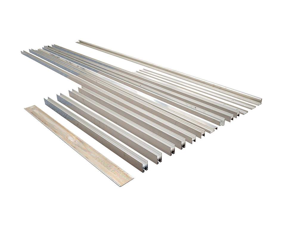 Комплект створок FLEX TST 2000(Ш)x2500(В) мм (часть для покраски, необходима комплектация артикулом DOR2175B), для заполнений - стекло, 8 мм, стеклопакет 22 мм, без стекла, 8020228) (3)
