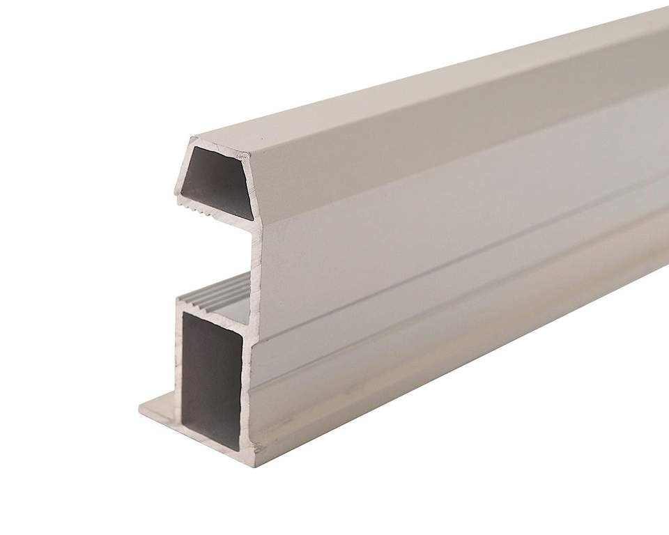 Профиль-ручка трапециевидная Classic Slim, алюминий, L=5400 мм, серебро.
