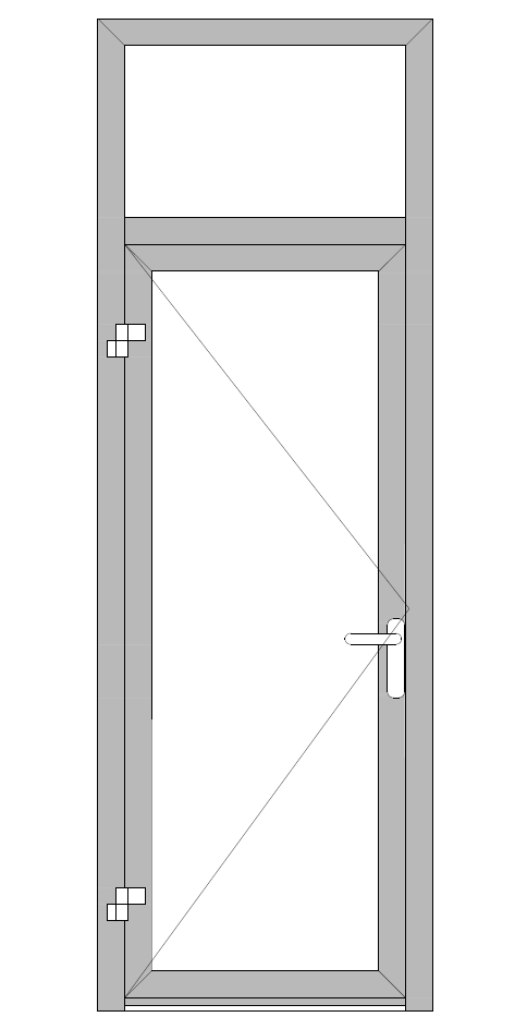 011. Однопольная дверь S70 Alumark с глухой частью.PNG