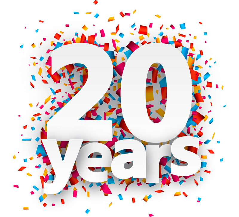 Открытки с 20 летием работы, для мужчине днем